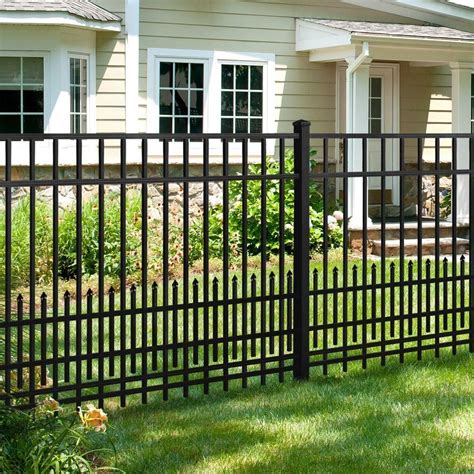 home depot metal fencing|metal fencing panels residential.